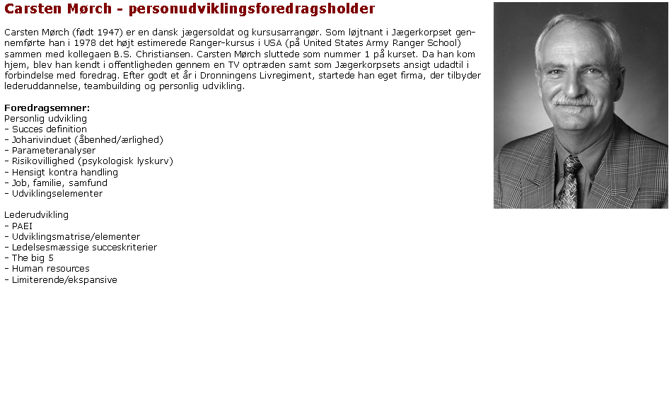 ::Carsten M�rch - personudviklingsforedragsholder::