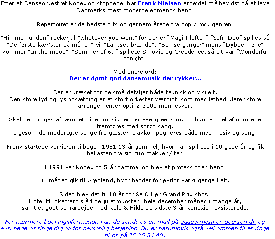 Frank Konexion Nielsen send mail med foresp�rgsel