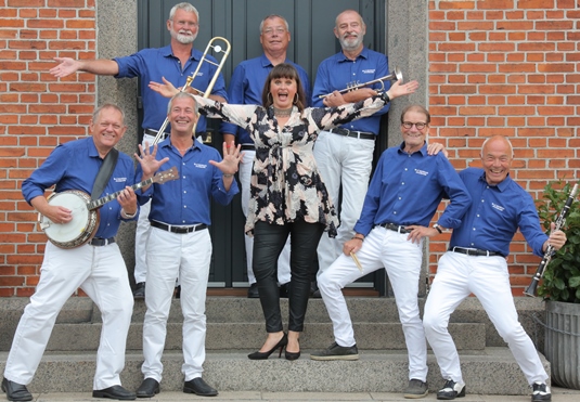 Blå Mandag Jazzband - Lisa Bentzen - traditionelt Dixieland Jazzband