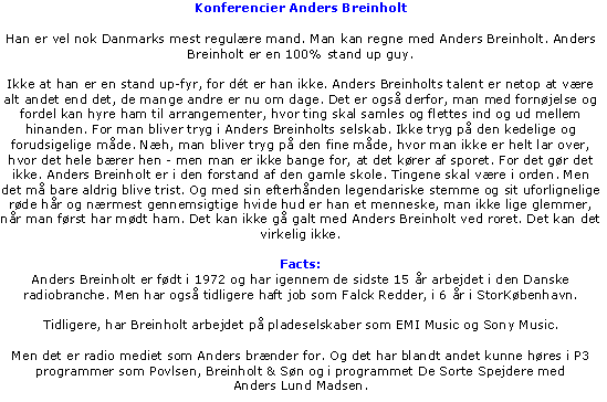 Tekst om Anders Breinholt