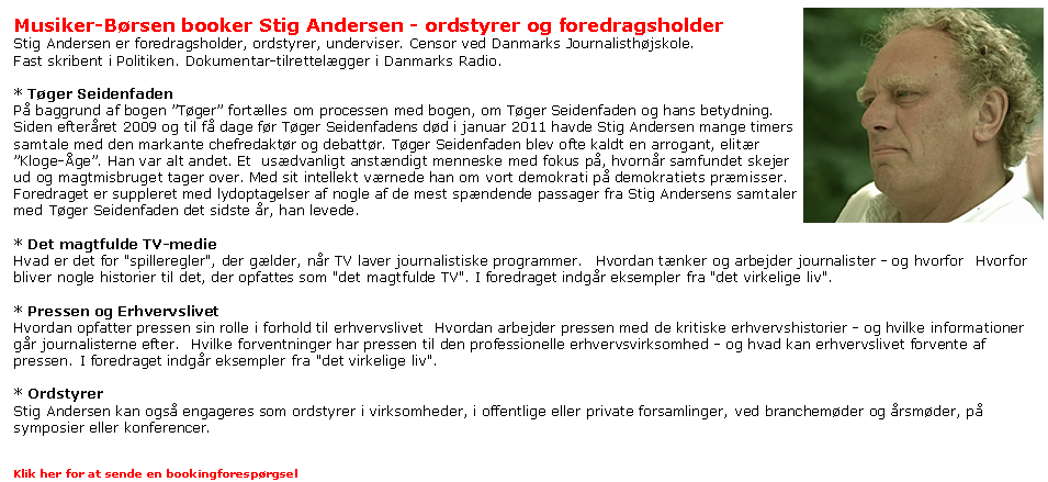 Stig Andersen mediemagtsforedrag - ordstyrer