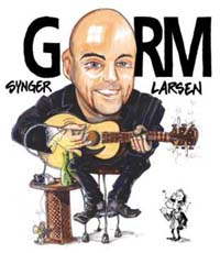 Gorm Bull Sarning synger Kim Larsen