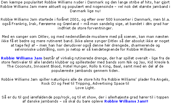 Robbie Williams Jam tekst