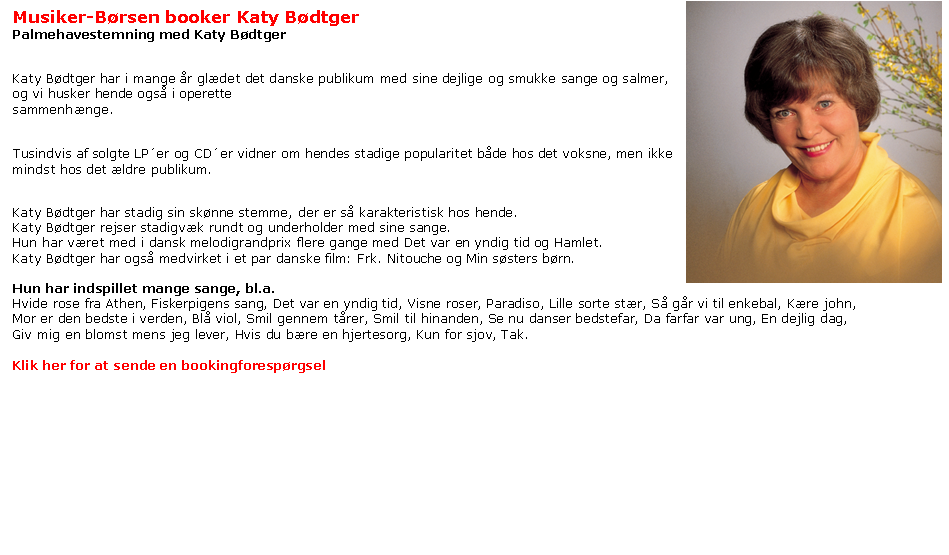 Katy B�dtger - Katy B�dtger - Hvide rose fra Athen