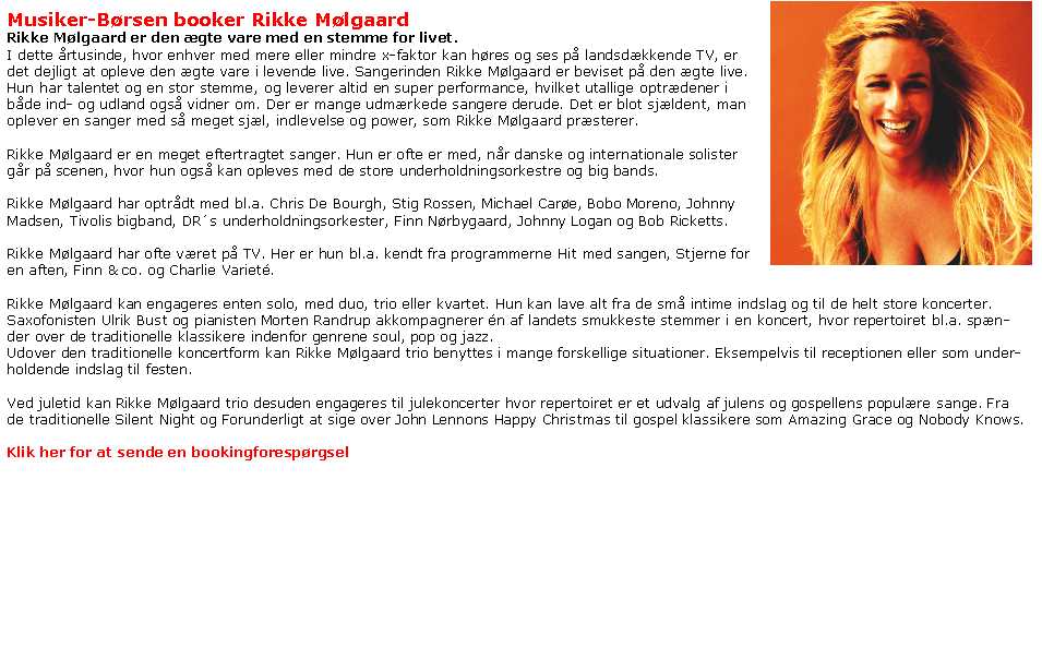Rikke M�lgaard: Soulede fraseringer