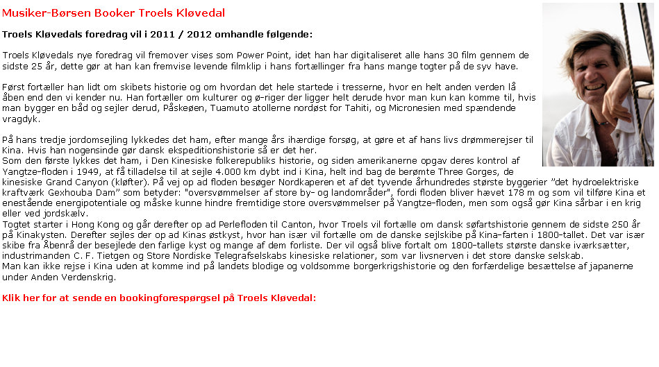 Troels Kl�vedal Nordkaperkaptajn