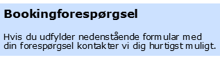 bookingforespørgsel